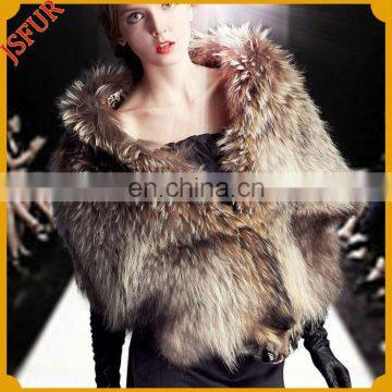 Nice whole raccoon skin fur made fur stole