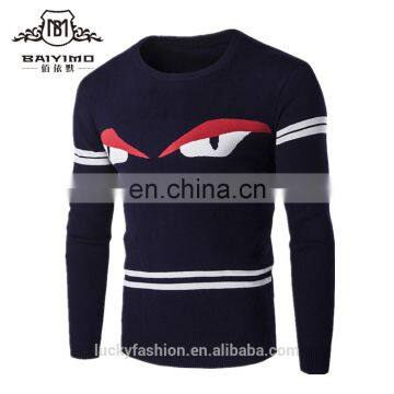 Custom 2016 Latest Sweater Designs For Men Winter Men's Fashion Pullover Sweater Cashmere Wool Knitted Sweater