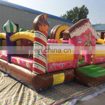 Used commercial inflatable candy house in cheap stock price