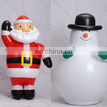 inflatable PVC Santa Claus and Snowman