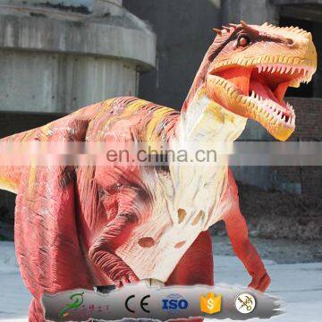 Lifelike Adult Jurassic Velociraptor Costume for Entertaining photo-4