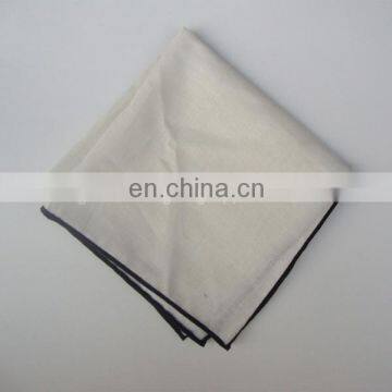 White Color Linen Pocket Square