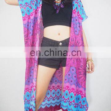Wholesale New 2016 Paisley Long Boho Printed floral Kimono.