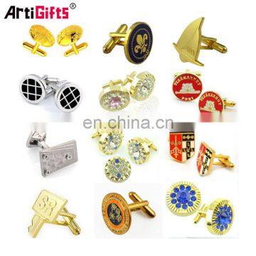 Wholesale cheap metal cufflink and tie pin set