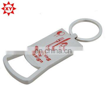 factory sale metal bottle opener keychain with tags