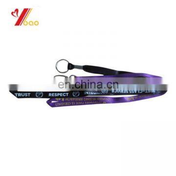 ERNST & Young advertised neck lanyard flat polyester lanyard with logo sublimation with safty buckle breakaway