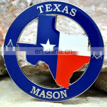 US Style Hard Enamel Texas Badges For Souvenir