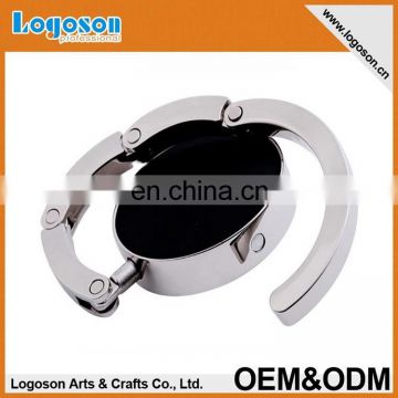 Promotional foldable zinc alloy metal craft bag hanger