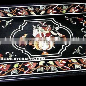 Stone Rectangular Table Top Inlay