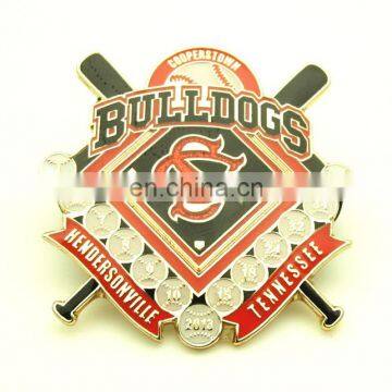 Sports Baseball Award Pin Badge Gold Silver Enamel Colors Lapel Pin photo-6