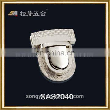 Custom Plated Briefcase Hardware, Decorative Metal Buckles Briefcase Locks And Clasps photo-2