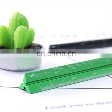 15cm Multicolor Aluminium Triangular Scale Ruler photo-3
