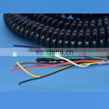 High Elasticity Trailer Spiral Cable Cnc Spiral Cable Coiled Cable photo-2