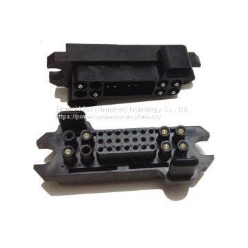 Lower Drawer 29PIN 8Power+21signal compatible with Tyco and ELCON heavy duty power connectors.