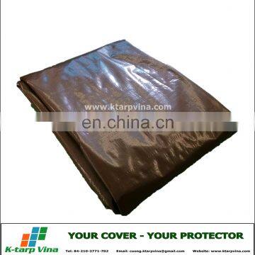 PE TARPAULIN # CANVAS # BROWN COLOR # 150 GSM # FULL REINFORCEMENTS