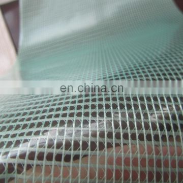 PVC mesh woven waterproof tarpaulin,China made high quality mesh PVC tarpalin