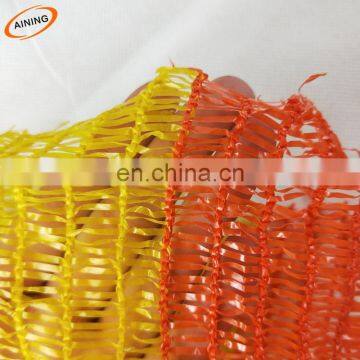 100% HDPE orange yellow safety warning net for sale