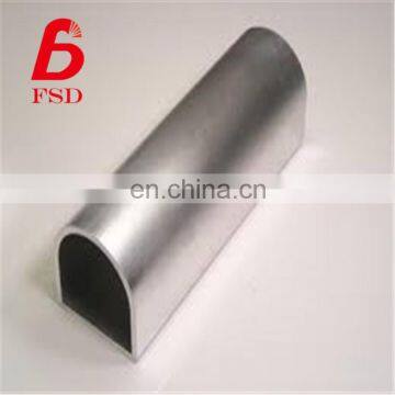 OEM service customized size pre galvanized half round steel pipe