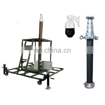 12m Telescopic Field Mast for Mobile Light Measuring Stations