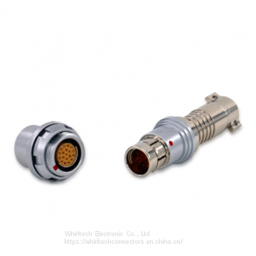 Push-pull self-latching F series 19pin metal plug and socket connectors