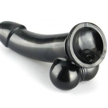 Realistic Ultra-Soft Dildo for Beginners With Flared Suction Cup Base for Hands-Free Play, Flexible Dildo With Curved Shaft & Balls for Vaginal G-Spot & Anal Prostate Play 6.7
