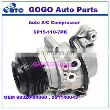 SP15 Auto A/C Compressor for Toy ota Tacoma OEM 88320-04060 , 051140043