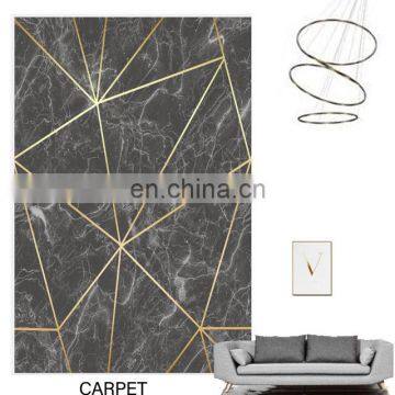 Modern most fashionable simplicity washable 3d rugs floor cover living room carpets