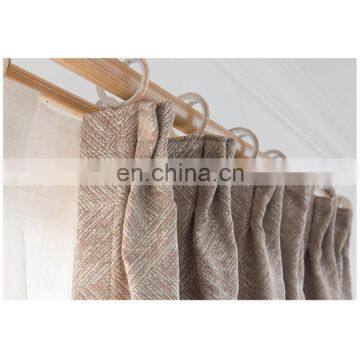 Modern Style 3 Pass Jacquard Blackout Window Curtain for Living Room photo-3