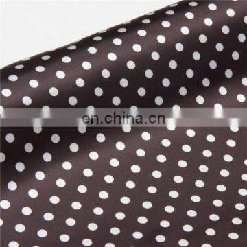 Chinese Supplier High Quality Cheap Polka Dot Pattern Printed Polyester Satin Fabric for Dress photo-5