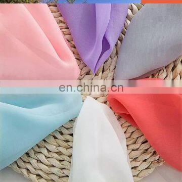 China supplier 100% polyester woven chiffon fabric for woman dress