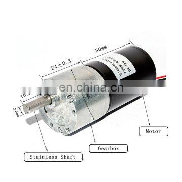 37mm dc gear motor 24v dc motor 12 volt high torque