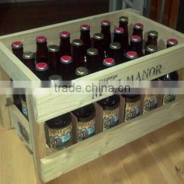 Custom made color and logo wooden beer bottle crate                        
                                                Quality Choice