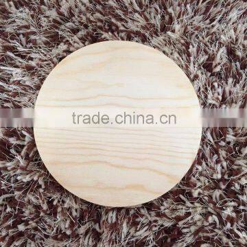 Custom-made round pine plywood coaster, solid wood tea cup mat