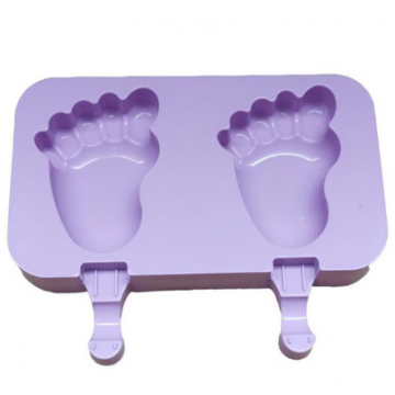 New Silicone Ice Cream Mold Popsicle Molds Ice Cube Tray DIY Homemade Cartoon Ice Cream Popsicle Ice Pop Maker Mould With Stick