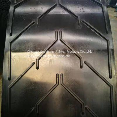 high quality Chevron steel cord rubber converyor belt for mining
