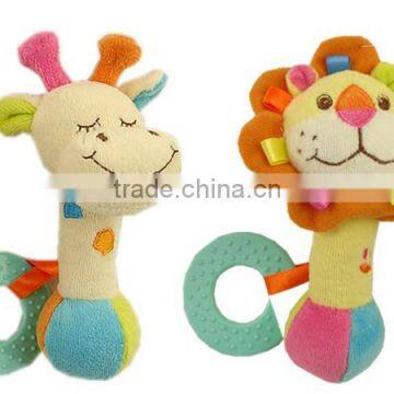 baby plush rattle toys/baby rattle toys