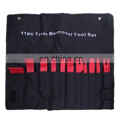 11Pcs Kit Auto Door Trim Dashboard Panel Molding Clip Removal Installer Pry Car Repair Tool Trolley Hydraulic Car Body Repair