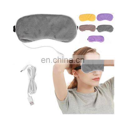Usb Heating Heat Steam Eyeshade Lipstick Eyeshade Lavender Eye Mask Anti Dark Circle Eye Patch Massager Fatigue Relief Sleep photo-3