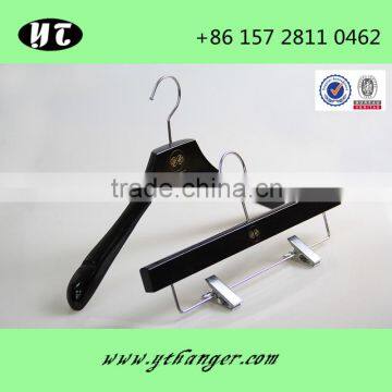 luxury high quality wooden hanger and pants hanger for clothes