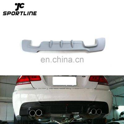 FRP E92 Rear Lip Spoiler Quad Exhaust Pipes Dual Outlet For BMW E92 335i E93 M tech Bumper