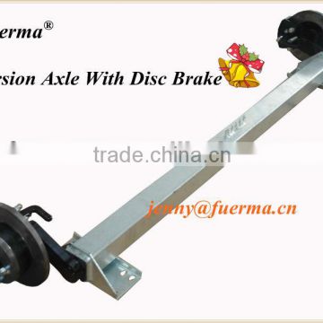 Rubber Torsion Axle With Disc Brake