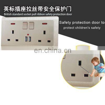 British Standard Socket Type 146 Dual Multifunctional British Standard With Dual USB Charging Household Electrical Wall Switch s photo-5