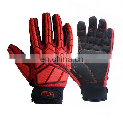 HDD TPR Protector Impact work gloves gloves heavy duty fitness safety rubber mechanic gloves work