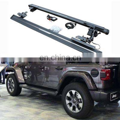 car body parts auto electric running board step for Jeep Wrangler Sahara 4 doors 2018+