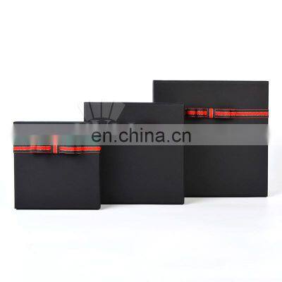 Custom Black Cardboard Bridesmaid Proposal Decorative Gift Boxes With Lids For Birthday Party Christmas