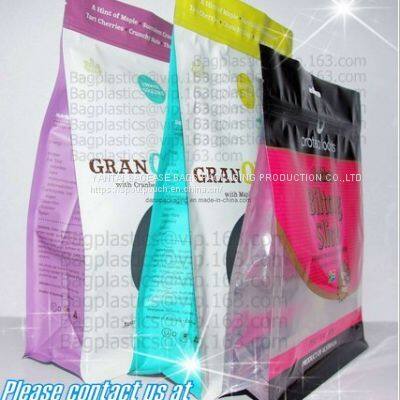 ULTRA CLEAR STAND UP POUCH WITH ZIPPER & EURO SLOT MEASURING SCOOP SEALERS VACUUM POUCHES MAILER BAGS CUSTOM & PRINTED photo-2