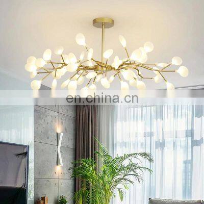 Modern Art Tree Leaves Led Dining Room Pendant Light Nodric Tree Branches Design Studio Light Fixtures Bar Coffee Light Fixtures