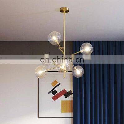 Europe Creative Glass Pendant Light Bubbles Ceiling Hanging Lamp For Study Living Room Restaurant Modern Decor LED Chandelier photo-2