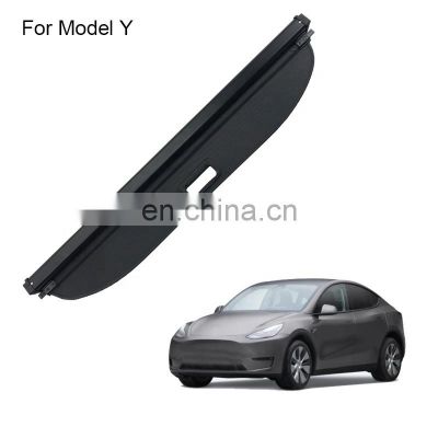 HFTM modify retractable rear luggage cargo cover for Tesla Model Y high quality cargo cover kits cheap price factory supply