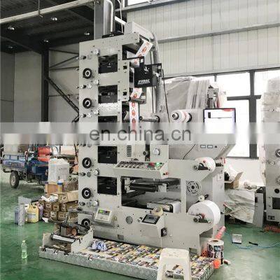 UTR480-6 Six Color Narrow Web BOPP PE PP Paper Adhesive Label Flexo Printing Machine, Laser Foam Market Sticker Press Printer photo-4